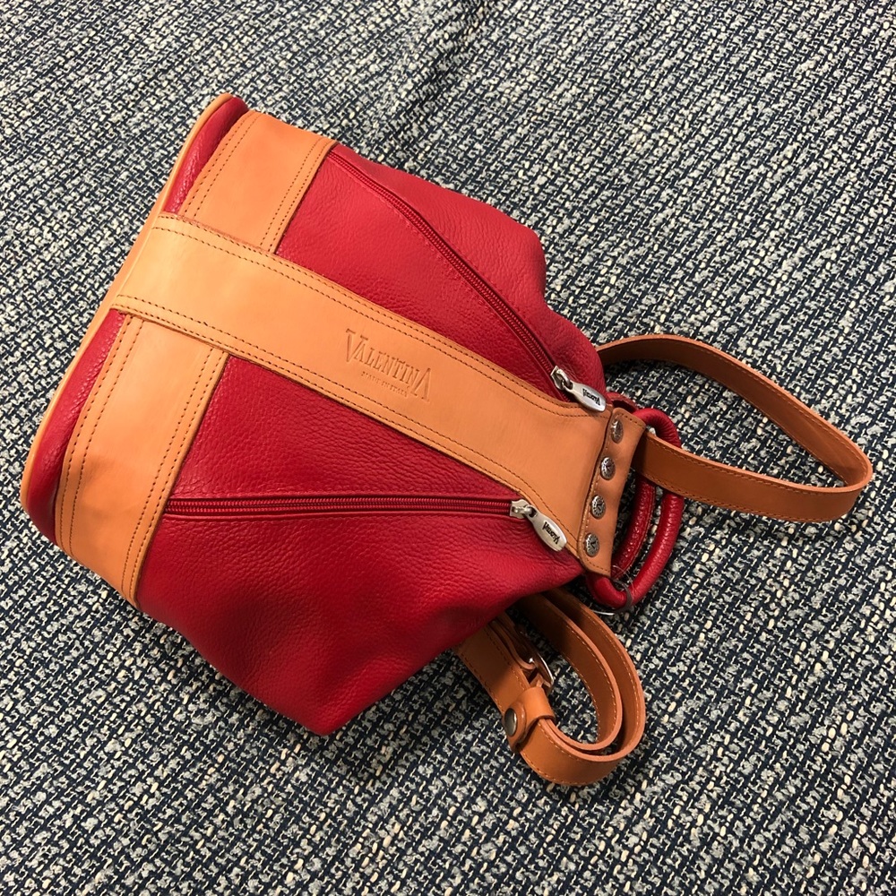 Italian leather, NWT ‘Valentina handbag/satchel.